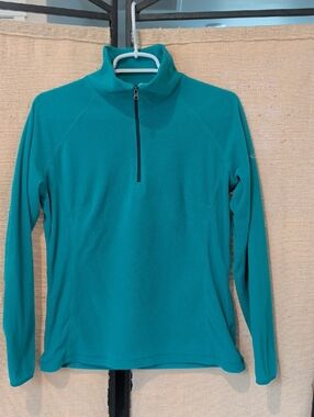 Women’s Teal Quarter-Zip Fleece Pullover